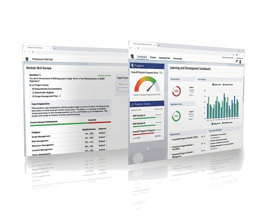 US Citizen Exam progress dashboard preview